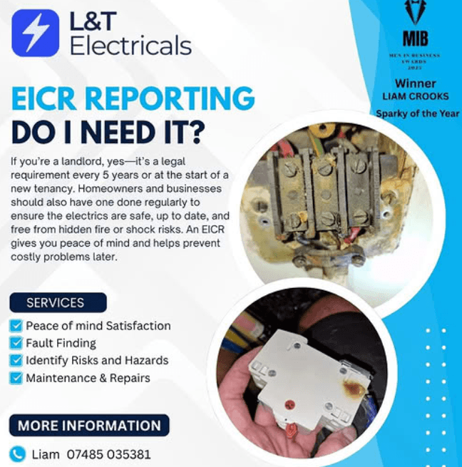 L&T Electricals EICR reporting graphic